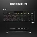 TECLADO MECÁNICO CORSAIR K100 AIR RGB WIRELESS - CHERRY MX