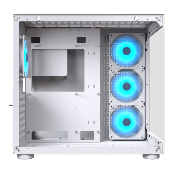 CAJA COUGAR FV150 VIDRIO TEMPLADO 4 FAN ARGB BLANCO