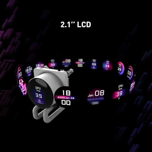 REFRIGERACION MSI MAG P13 360 ARGB LCD 2.1" BLANCO