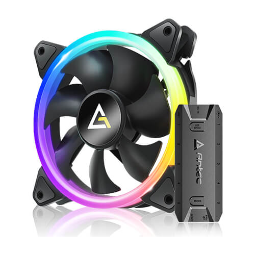 KITx3 VENTILADORES ANTEC NEON 120 ARGB+CONTROLADOR