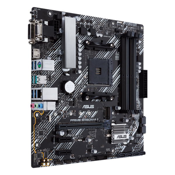 ASUS B450M-A II – Micro ATX, USB 3.2, PCIe 4.0, DDR4