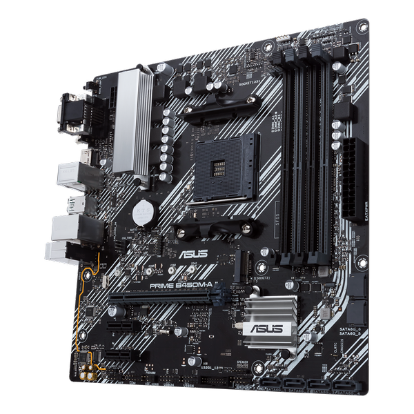 ASUS B450M-A II – Micro ATX, USB 3.2, PCIe 4.0, DDR4