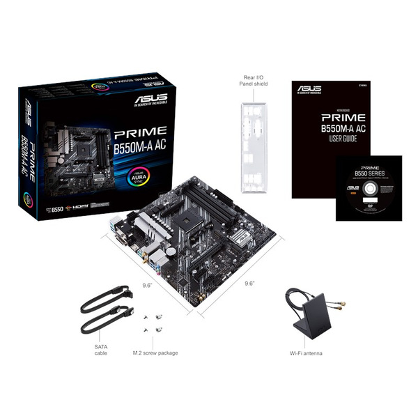 ASUS B550M-A AC – Micro ATX, WiFi, PCIe 4.0, DDR4