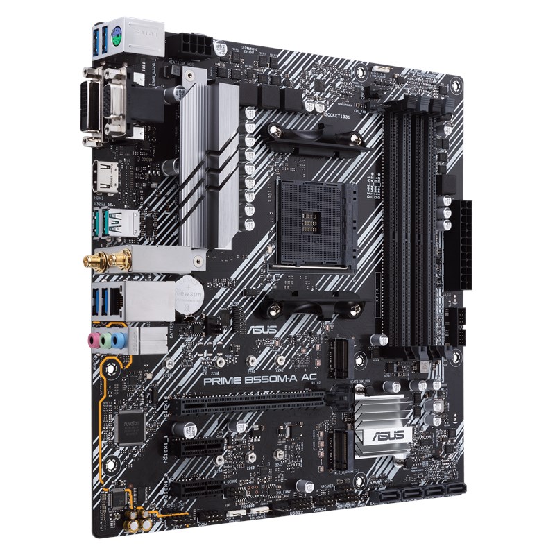ASUS B550M-A AC – Micro ATX, WiFi, PCIe 4.0, DDR4