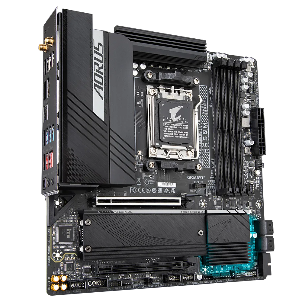 Gigabyte B650M AORUS Elite AX – WiFi, 2 GPU, DDR5, Ryzen