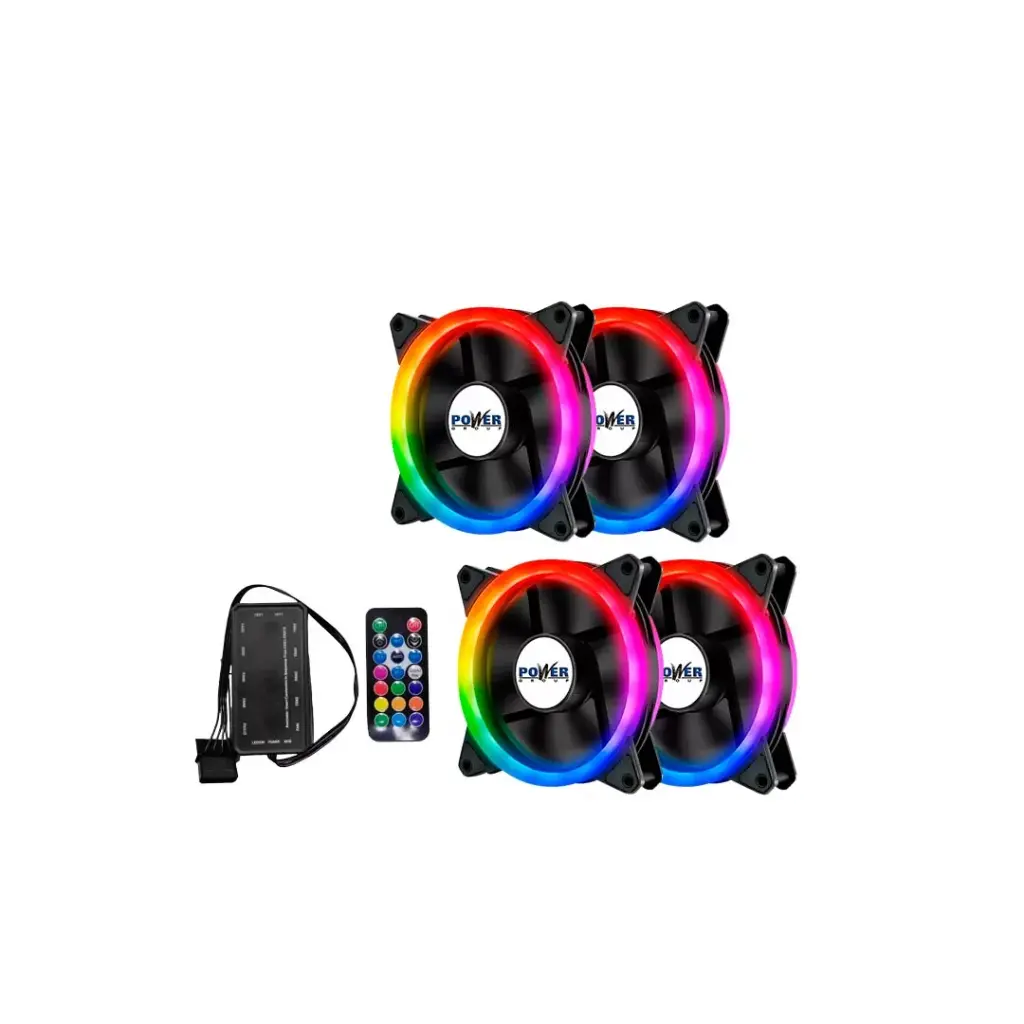 [20139] KIT VENTILADORES RGB MAGIC X 4 POWER GROUP