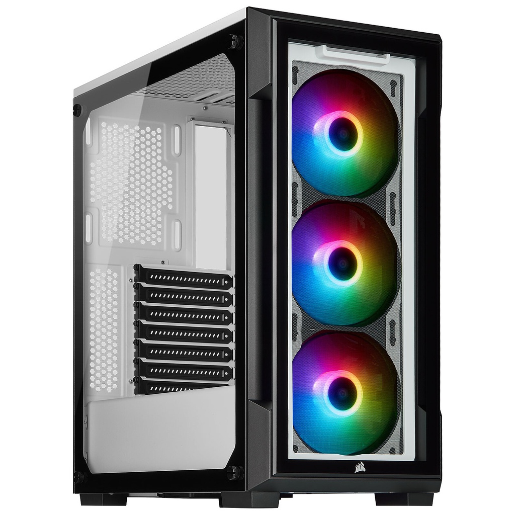 [20286] CAJA CORSAIR ICUE 220T RGB 3FAN BLANCO