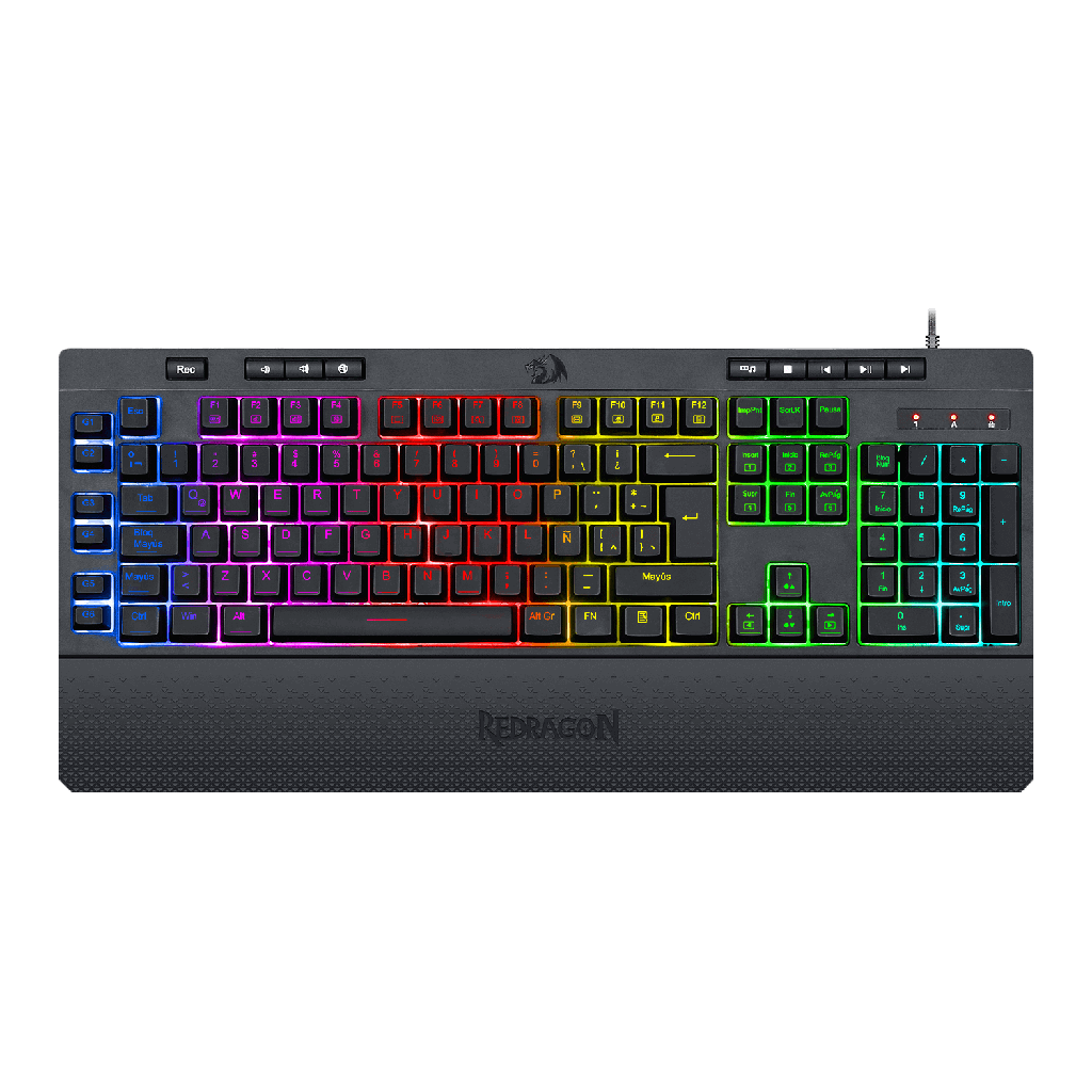 [21424] TECLADO GAMER REDRAGON SHIVA K512 RGB (Negro)