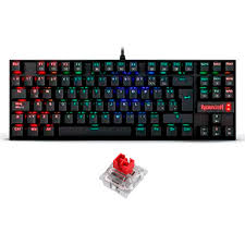 [21431] TECLADO REDRAGON KUMARA K552 RGB MECÁNICO     (Negro, Red, Español)