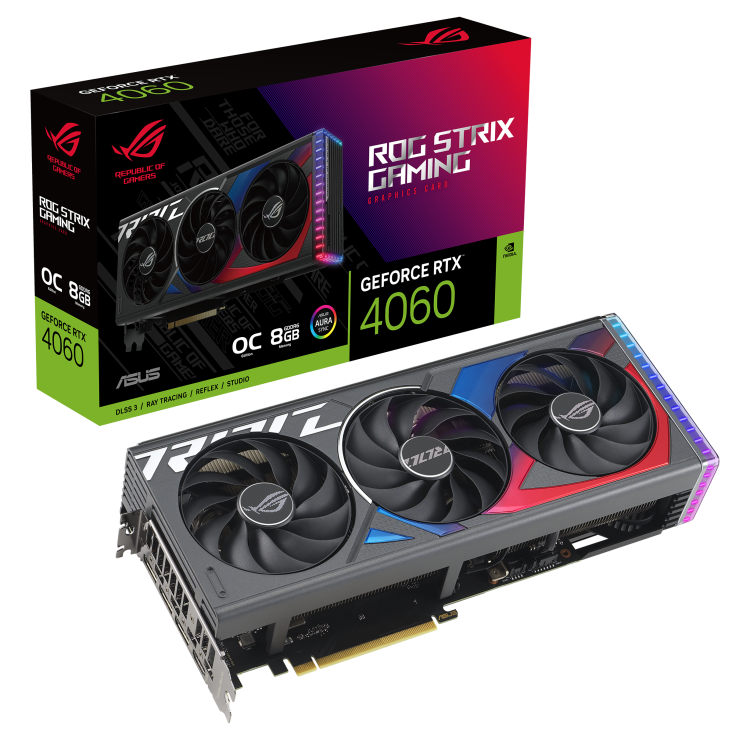 TARJETA GRÁFICA ASUS ROG STRIX GEFORCE RTX™ 4060 OC EDITION 8GB GDDR6