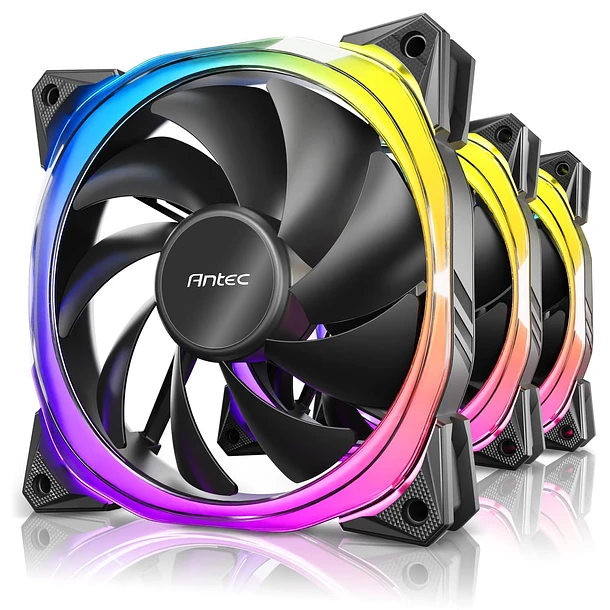 [20604] KITx3 VENTILADORES ANTEC FUSION 120 ARGB+CONTROLADOR