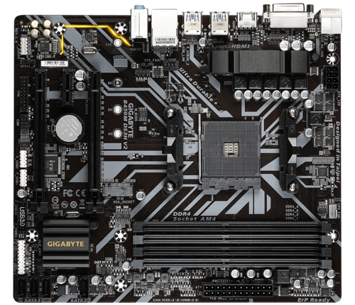 [20620] BOARD GIGABYTE B450M DS3H V2 Micro ATX CROSS DDR4 AM4