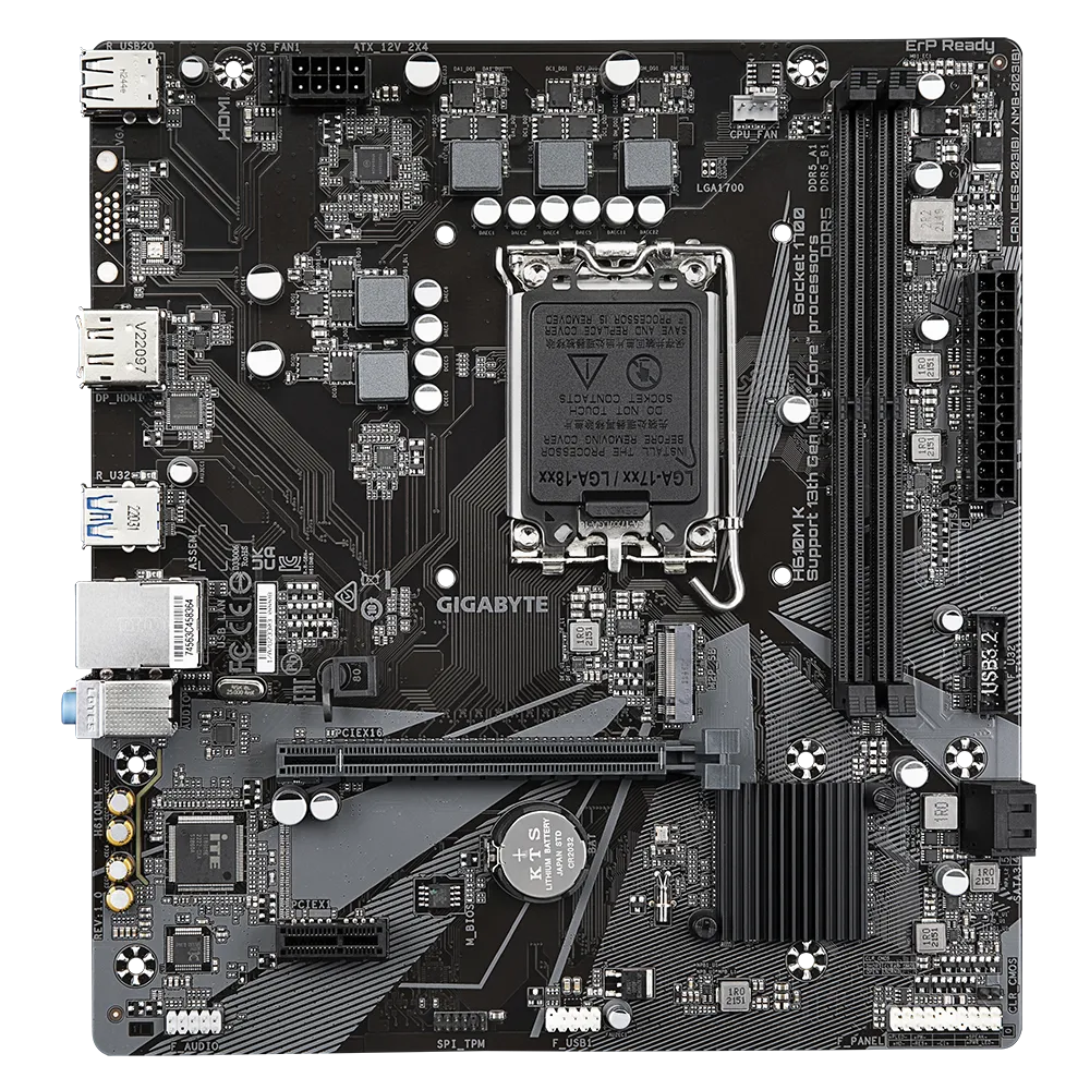[20711] BOARD GIGABYTE H610M-K MICRO ATX DDR4 LGA1700