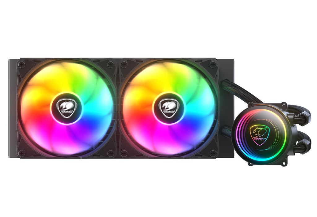 [21470] REFRIGERACIÓN COUGAR POSEIDON ELITE ARGB 240  (Negro)