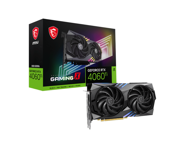 TARJETA GRÁFICA MSI GEFORCE RTX 4060Ti GAMING X 8GB