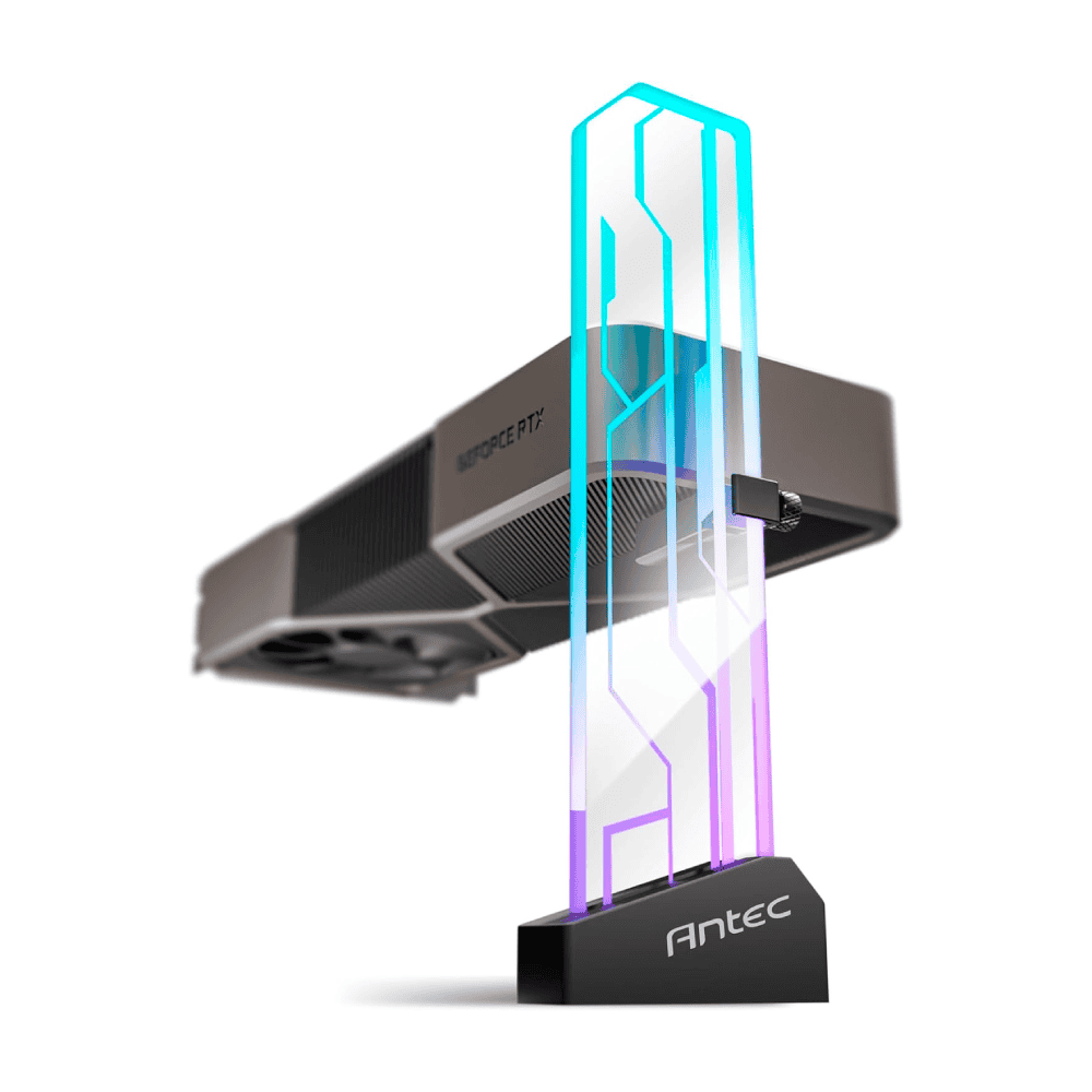 [20758] SOPORTE ANTEC GPU ARGB TEMPERED GLASS HOLDER 