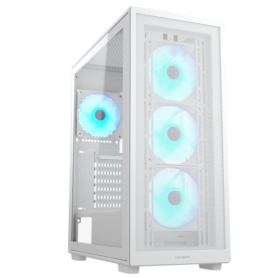 [20769] CAJA COUGAR MX220 VIDRIO TEMPLADO 4 FAN ARGB  (Blanco)