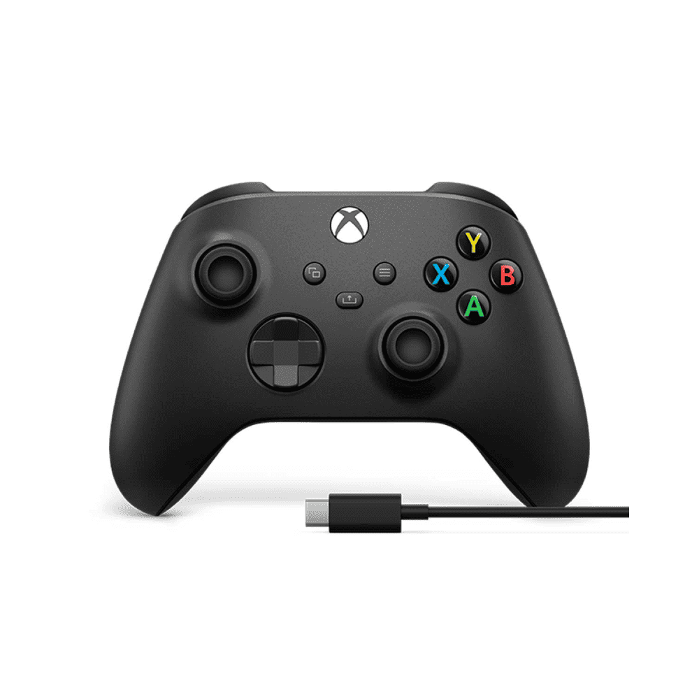 [20793] CONTROL GAME PAD XBOX INALAMBRICO NEGRO USB CABLE 