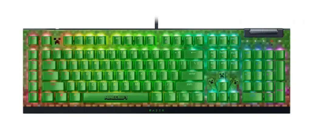 TECLADO RAZER BLACKWIDOW V4 X MINECRAFT Edition Mecánico