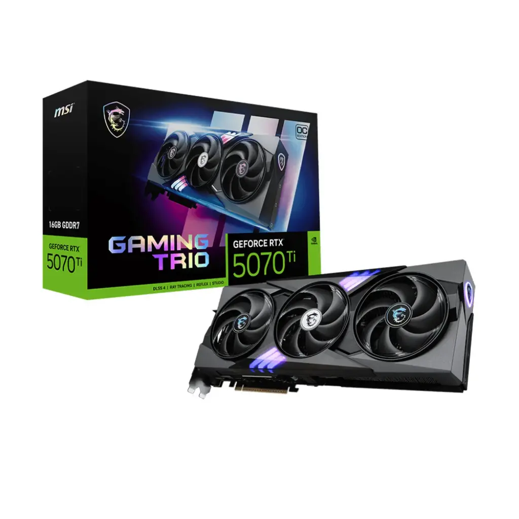 Tarjeta De Video MSI GEFORCE RTX-5070Ti Gaming Trio OC 16GB