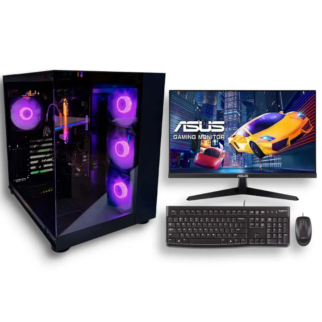 [51185] PC Gamer Ryzen 5 5600GT Con 16GB RGB, SSD NVMe 512Gb Y Monitor ASUS IPS 24″ 120Hz