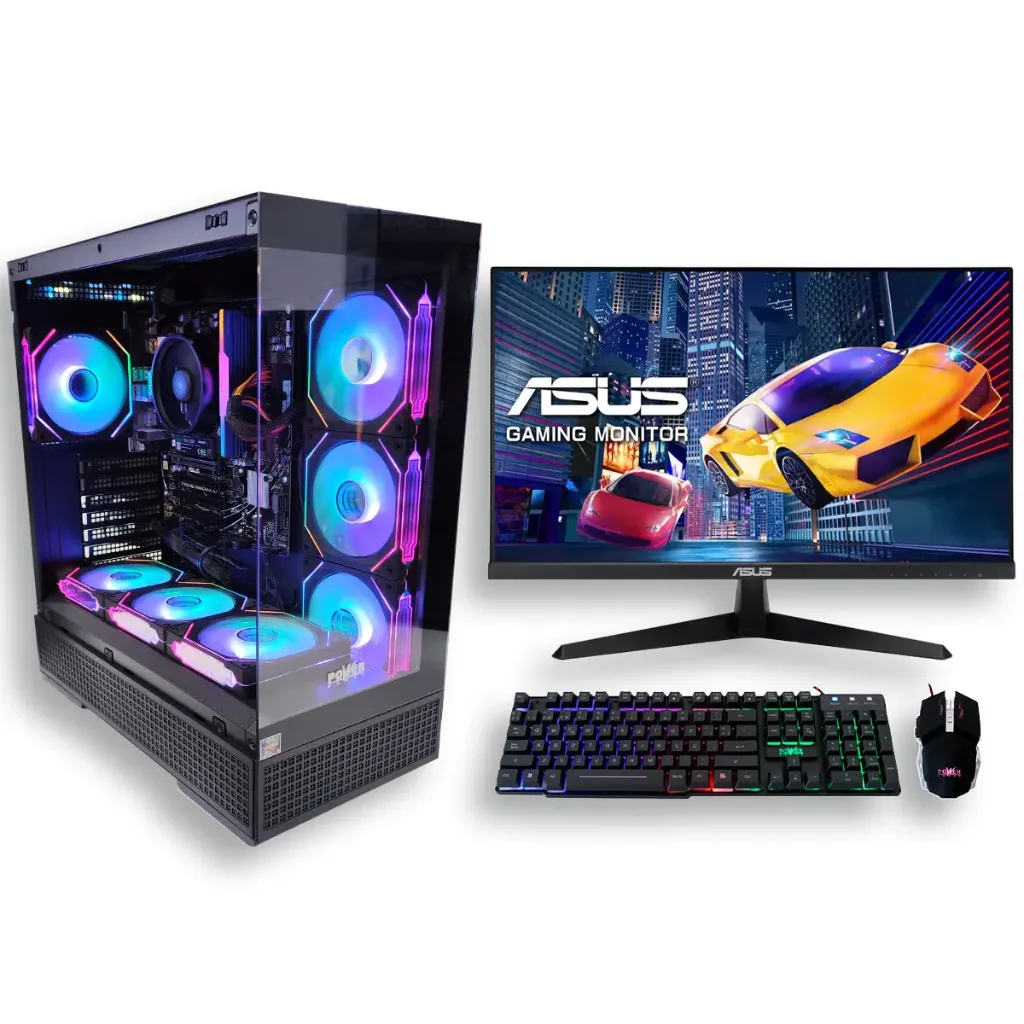 [51220] PC Gamer AMD Ryzen 7 5700G con 16GB DDR4 RGB, NVMe 1TB y Monitor ASUS IPS 24″ 146Hz