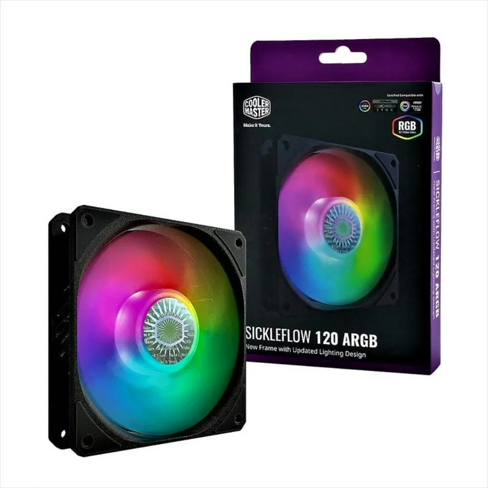 [20085] VENTILADOR COOLER MASTER SICKLEFLOW 120 