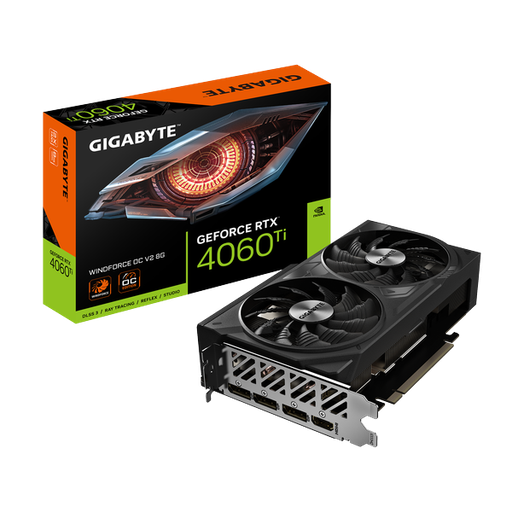 [20557] TARJETA GRÁFICA GIGABYTE GEFORCE RTX-4060Ti WINDFORCE 8GB OC V2