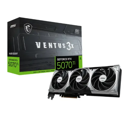 [21251] Tarjeta De Video MSI GeForce RTX-5070Ti VENTUS 3X OC 16 GB